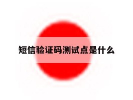 短信验证码测试点是什么