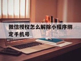 微信授权怎么解除小程序绑定手机号