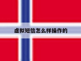 虚拟短信怎么样操作的