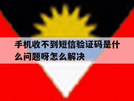 手机收不到短信验证码是什么问题呀怎么解决