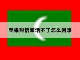 苹果短信激活不了怎么回事