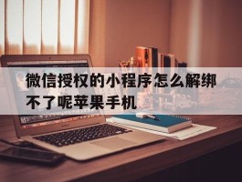 微信授权的小程序怎么解绑不了呢苹果手机的简单介绍