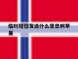 临时短信发送什么意思啊苹果