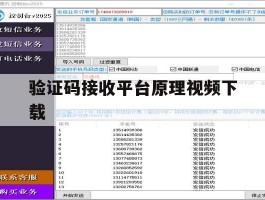 验证码接收平台原理视频下载