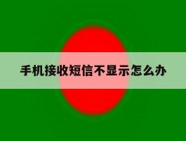 手机接收短信不显示怎么办