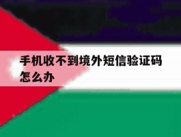 手机收不到境外短信验证码怎么办