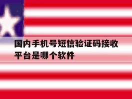关于国内手机号短信验证码接收平台是哪个软件的信息