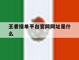 王者接单平台官网网址是什么