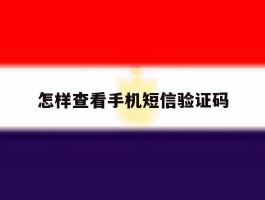 怎样查看手机短信验证码
