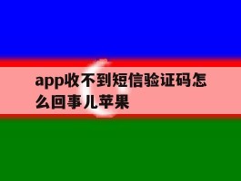 app收不到短信验证码怎么回事儿苹果