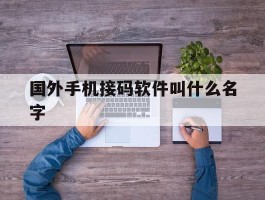 国外手机接码软件叫什么名字