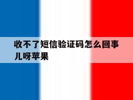 收不了短信验证码怎么回事儿呀苹果