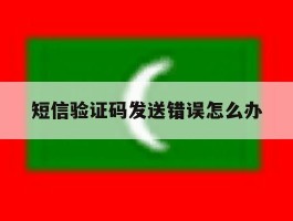 短信验证码发送错误怎么办