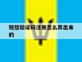 短信验证码注册怎么弄出来的