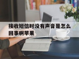 接收短信时没有声音是怎么回事啊苹果