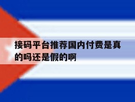 包含接码平台推荐国内付费是真的吗还是假的啊的词条