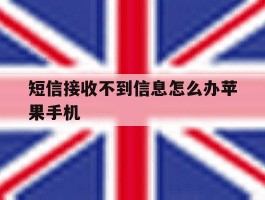 短信接收不到信息怎么办苹果手机