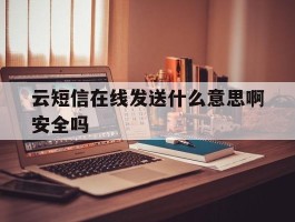 云短信在线发送什么意思啊安全吗
