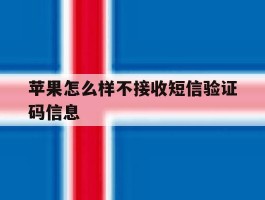 苹果怎么样不接收短信验证码信息