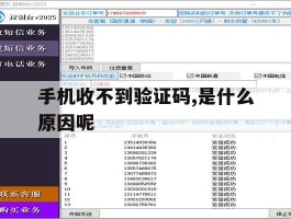 手机收不到验证码,是什么原因呢