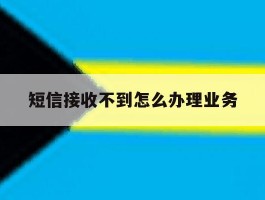 短信接收不到怎么办理业务