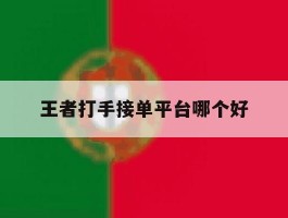 王者打手接单平台哪个好