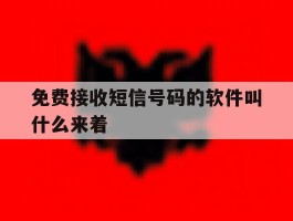 免费接收短信号码的软件叫什么来着