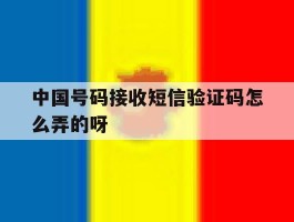 中国号码接收短信验证码怎么弄的呀的简单介绍