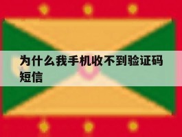为什么我手机收不到验证码短信