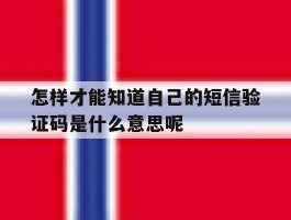 包含怎样才能知道自己的短信验证码是什么意思呢的词条