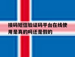 接码短信验证码平台在线使用是真的吗还是假的的简单介绍