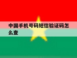 中国手机号码短信验证码怎么查