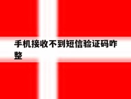 手机接收不到短信验证码咋整