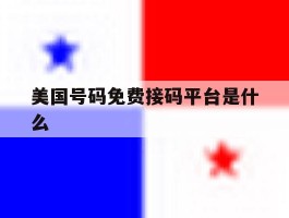 美国号码免费接码平台是什么
