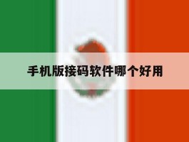 手机版接码软件哪个好用