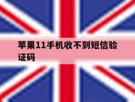 苹果11手机收不到短信验证码