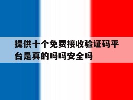 提供十个免费接收验证码平台是真的吗吗安全吗的简单介绍