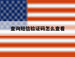 查询短信验证码怎么查看