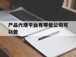产品代理平台有哪些公司可以做