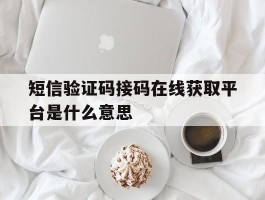 短信验证码接码在线获取平台是什么意思