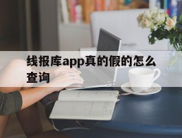 线报库app真的假的怎么查询