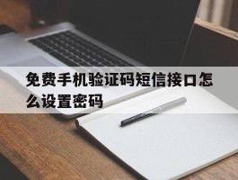 免费手机验证码短信接口怎么设置密码