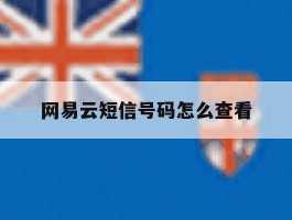 网易云短信号码怎么查看