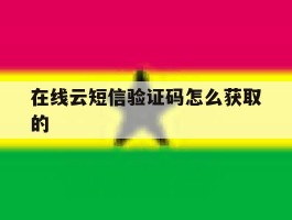在线云短信验证码怎么获取的