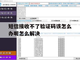 短信接收不了验证码该怎么办呢怎么解决的简单介绍