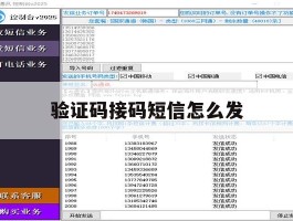 验证码接码短信怎么发
