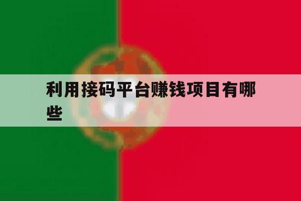 利用接码平台赚钱项目有哪些 利用接码平台赚钱项目有哪些