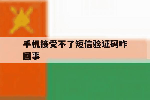 手机接受不了短信验证码咋回事 手机接受不了短信验证码咋回事
