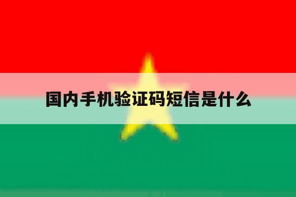 国内手机验证码短信是什么 国内手机验证码短信是什么