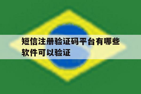 短信注册验证码平台有哪些软件可以验证 短信注册验证码平台有哪些软件可以验证